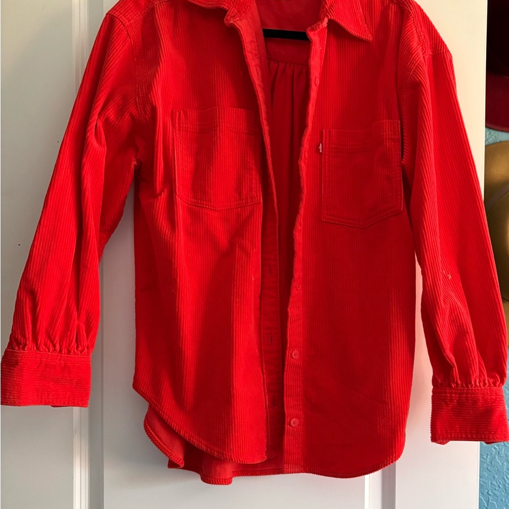 Levi's Bright Red Corduroy Jacket